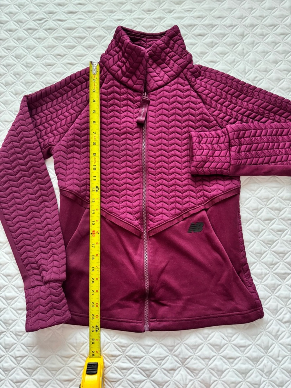 New Balance Heatloft Active Jacket Quilted Full-Zip Burgundy Size S - Picture 6 of 16